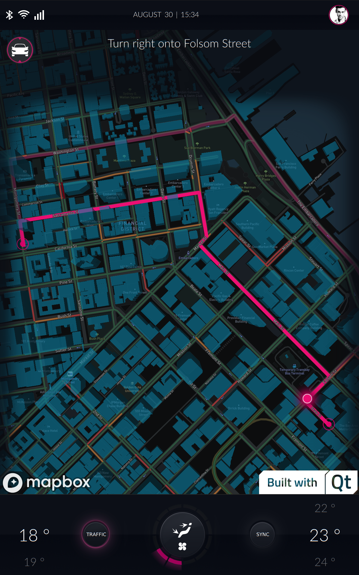 The MapboxGL plugin in action